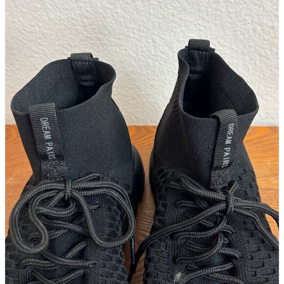 Women's Unbranded Stretch Pull On Ankle Boots Black Size 9W Sku 2719 - Picture 5 of 13